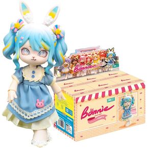 Bonnie Blind Box Doll Figures, 1/12 BJD Doll OB11 Size Action Figures, Movable Dolls with Doll Clothes Surprise Gift Toys (Sweetheart Party Series,Single Box)