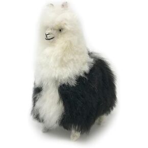 6" Baby Alpaca Plush Figure - 100% Handmade Alpaca Fur Home Décor