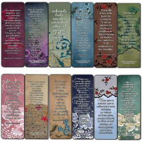 NewEights Spanish Vintage Favorite Scriptures Bookmarks for Women (30-Pack) - Variety Handy Spanish Scriptures Christian Stocking Stuffers Birthday Assorted Bulk Pack - Church Gifts