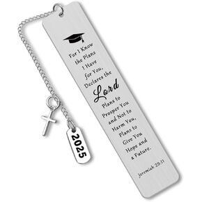 Christian Religious Gifts Faith Bookmarks 2025 Christian Religious Graduation Gifts for Daughter Son Reading Lovers Bookworm Motivational Gift Baptism Faith Gifts Bible Verse Bookmark Scripture Gifts