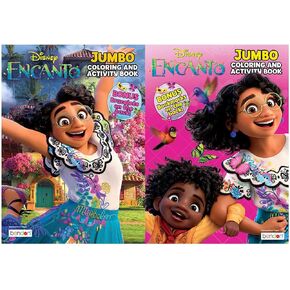 Bendon Disney Encanto Jumbo Coloring and Activity Book (Bonus Accessory on The Back)(Set of 2 Books)