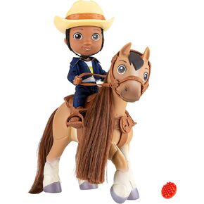 Breyer Piper's Pony Tales Set Doll and Pony Set ، Piper + Spark ، Rider 6 بوصة قابلة للتطبيق وحصان 7 بوصات للعب الإبداعي ، Toy for Boys & Girls 3+