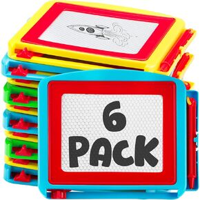 Bedwina Magnetic Drawing Board for Kids - (Pack of 12) Erasable Doodle Sketch Tablet and Travel Drawing Pad for Kids Boys and Girls, Birthday Party Favors and Party Stocking Stuffers for Kids