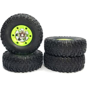KingVal Replacement 2PCS Left + 2PCS Right Wheel Tyre Tire RC Parts Compatible with WLtoys 12428 12427 124006 1/12 RC Car