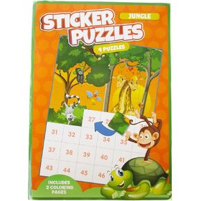 Making the Grade Sticker Puzzle Book with 4 Puzzles and 2 Coloring Pages (Princess)