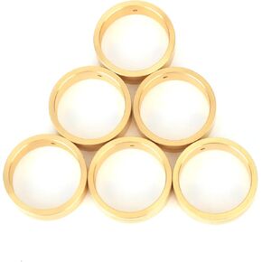 RCAWD 176 g Brass Weighted Arktos Wheel Rim Rings for Hobby Plus HB 1/18 CR-18P 6X6 Front Center Rear Upgrades Parts 6 pcs
