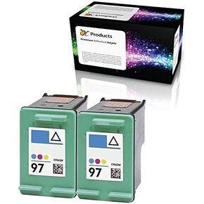 Refilled Ink Cartridge Replacement for HP 97 for Officejet 7310 7210 Deskjet 9800 6988 6980 PhotoSmart 8050 (2 Color)