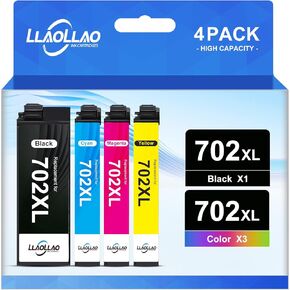 LLAOLLAO 64XL Black Ink Cartridge Replacement for HP Ink 64 High Yield Printer Ink 64 XL Works with HP Envy Photo 7855 7858 7155 7800 6255 6252 7158 Tango Printer (2 Black)