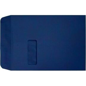 LUXPaper 9 x 12 Open End Window Envelopes | Peel & Press | Navy Blue | 80lb. Text | 50 Qty