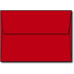 Red A7 Envelopes, 5 1/4 x 7 1/4-250 Envelopes - Desktop Publishing Supplies™ Brand Envelopes