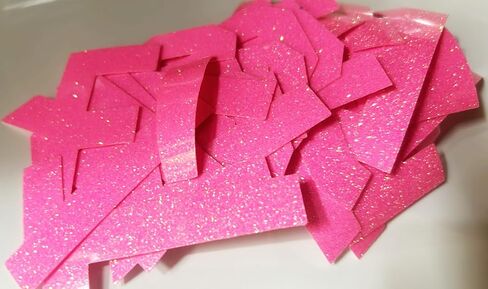 47 Pieces, 3" Glitter Iron-On Letters – Heat Transfer Vinyl for DIY T-Shirts, Bags, and Gifts. Perfect for birthdays, Christmas, anniversaries, and custom designs! Durable and easy to use. (Neon Pink) in Saudi Arabia