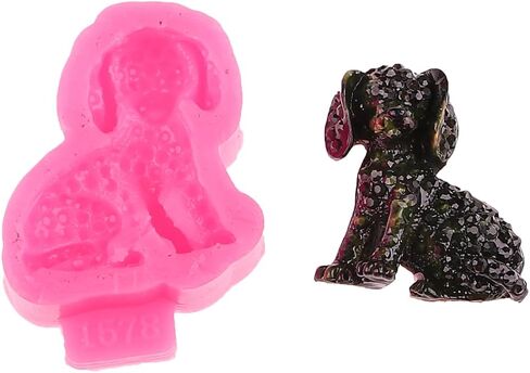 Angel Wings Cute Dog Shape Silicone Mold Big Ear Dog Resin Mold Soap Mold DIY Epoxy Resin Casting Molds in Saudi Arabia