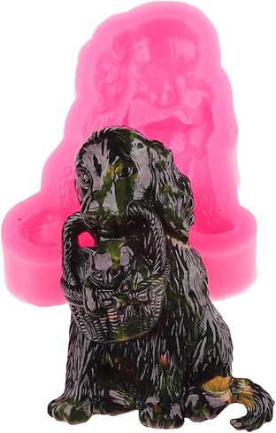 Angel Wings Cute Dog Shape Silicone Mold Big Ear Dog Resin Mold Soap Mold DIY Epoxy Resin Casting Molds in Saudi Arabia