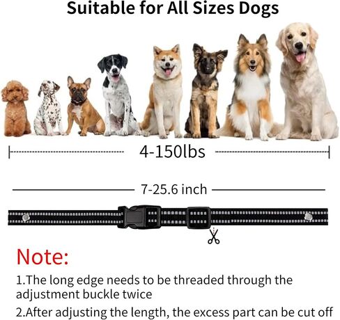 Collar Replacement Strap Reflective Dog Bark Collar Strap Replacement Collar Adjustable Safe Training Collar Replacement Strap for Small Medium Large Dog (Green) in Saudi Arabia