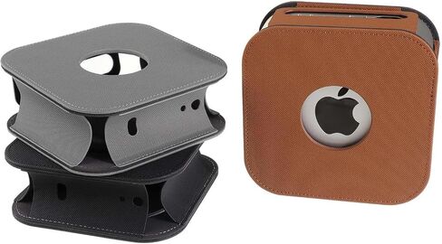 Case Cover for Mac Mini M4 / M4 Pro 2024, Personalized Leather Protective Cover Compatible with Mac Mini M4 / M4 Pro 2024,Shockproof,Dustproof, Waterproof,Anti-Scratch (Black) in Saudi Arabia
