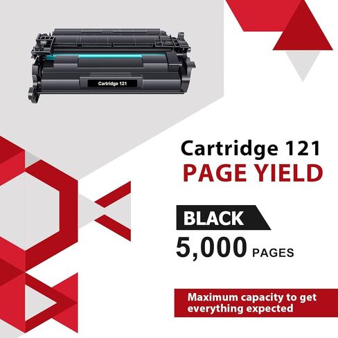 121 Black Toner Cartridge High Yield 4 Pack Compatible Replacement for Canon 121 CRG-121 CRG121 D1620 Toner for imageCLASS D1620 D1650 1620 1650 Printer in Kuwait