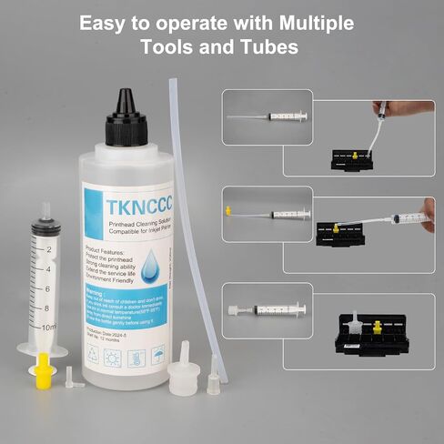 Printhead Cleaning Kit 100ml for Inkjet Printers Nozzle, Print Head Cleaning Kit Epson,Printer Cleaning Kit for HP,Printer Head Cleaning Kit for Canon,Printer Cleaner Solution for Brother Print Head in Saudi Arabia
