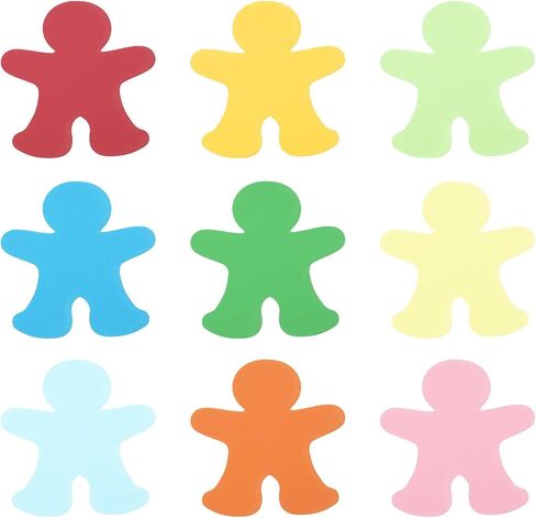 PATIKIL Bulletin Cutouts Paper, 36 Pcs Footprint Shaped Bulletin Board Paper Cut Outs Decorations for Classroom DIY Crafts Projects Party Supplies, Multicolored in Saudi Arabia