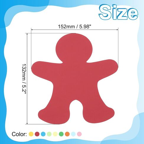 PATIKIL Bulletin Cutouts Paper, 36 Pcs Footprint Shaped Bulletin Board Paper Cut Outs Decorations for Classroom DIY Crafts Projects Party Supplies, Multicolored in Saudi Arabia