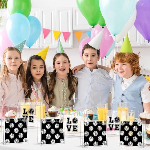 24Pcs Soccer Clear PVC Gift Bags With Handles Bulk Sport Theme Goodie Treat Candy Bags Team Present Wrap Tote Bags for Boys Birthday Party Favor Baby Shower Decorations Supplies in Saudi Arabia