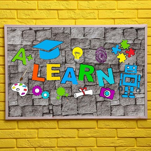 Tenceur 1 Roll Bulletin Board Paper 24 Inch x 100 feet Fade Resistant Paper Roll forTeacher Created Resources Classroom Decor in Kuwait