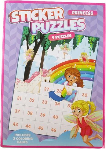 Making the Grade Sticker Puzzle Book with 4 Puzzles and 2 Coloring Pages (Princess) in Saudi Arabia