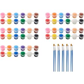 Mini Acrylic Paint Set 5 Pack,Paint for Kids,12 Colors Kids Painting Set,Acrylic Paint Strips for Kids&Adults