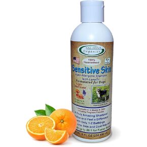 Dog Shampoo for Sensitive Skin - Lanolin-Enriched Formula - pH Balanced to Support Natural Oils - Light Citrus Scent - Suitable for All Dogs - Moisturizes and Softens Coats - 16 oz