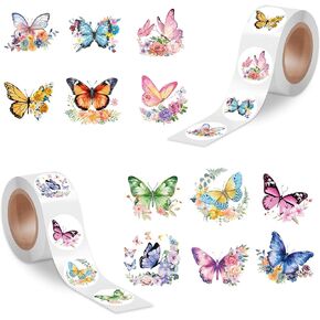 Dinosaur Sticker Roll for Kids Party - 1000 Pcs Cute Animal Round Stickers Rolls, Cartoon Designs Stickers for Teacher Reward Motivational School Classroom Party Supplies Adhesive Label Envelope Seal