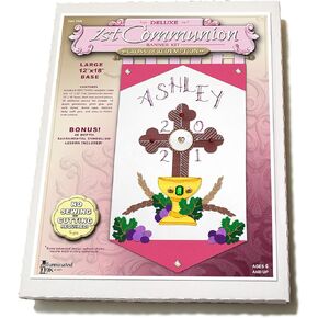 مجموعة Banner First Compleion - 12 x18 - Cross (Blue - Letters ، 12 × 18)