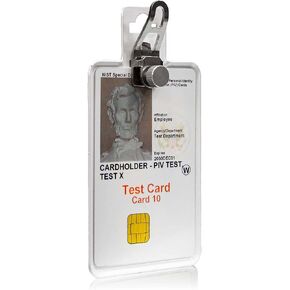 Magnetic Badge Holder by ID Stronghold RFID Blocking ID Holder – Magnetic Attachment to Belt or Shirt – Durable All Metal Construction with Lightweight Aluminum and Stainless Steel - Blue