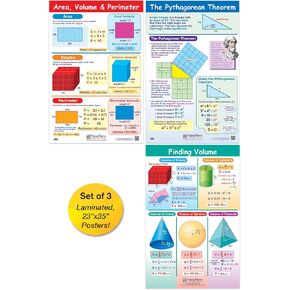 NewPath Learning Area ، ملصقات الحجم والملصقات المحيطية ، مجموعة/3-مغلفة ، بلون كامل ، 23 "× 35" (33-9002) in Kuwait