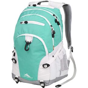 High Sierra Loop Backpack, Travel, or Work Bookbag with tablet sleeve, One Size, Copper Splatter/Maroon