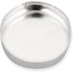925 Sterling Silver 10mm Round Bezel Cup Frame for Setting Cabochon Stones Ideal for Jewelry Making Rings Pendants Earrings, DIY Handmade Jewelry - 10 Pieces