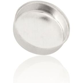 925 Sterling Silver 10mm Round Cup Cup Frame to Getting Cabochon Stones مثالية لحلقات Making Rings Earlings ، المجوهرات المصنوعة يدويًا DIY - 10 قطع