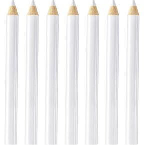 Isslly 7PCS Fabric Pencils for Sewing, White Water Soluble Sewing Fabric Maker, Tailors Chalk for Fabric Wipe Quilting, Fabric Pencil for Dressmakers Sewing DIY Crafts (8.75 cm)