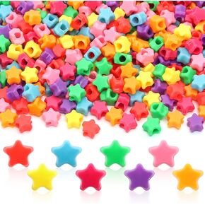 1200 PCS Multicolor Star Plastic Craft حبات لصنع المجوهرات DIY