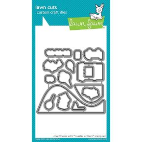 LAWN FAWN Lawn Cuts Custom Craft Die-Coaster Critters, Metal