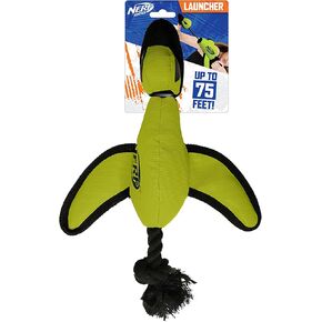 Nerf Dog Large Nylon Launching Duck, Green