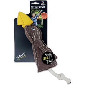 Spunky Pup Fly & Fetch Plush Dog Toy - Duck
