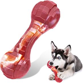 Indestructible Dog Toys for Aggressive Chewers - Medium Breed, Tough Dog Chews & Interactive Bones for Outdoor & Indoor Play