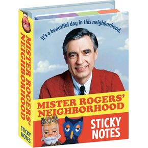The Unemployed Philosophers Guild Mister Rogers Sticky Notes Booklet - Officially Licensed Mister Rogers' Neighborhood 3.25" by 4.25" Booklet with Self-Sticky Individual Notes Inside