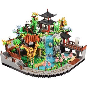 Micro Mini Blocks Animals Building Model Set Animals Creative Architecture Zoo Park Building Sets Toys Present for Adult and Kids 14+ 5000PCS