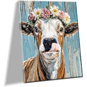 JOOZ Framed Canvas Diamond Art Kits for Adults - 5D Flowers Diamond Painting Kits for Adults, DIY Full Drill Diamond Art Flowers, Gem Art Kits for Home Wall Decor (20 X 16 Inch)
