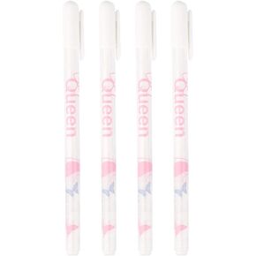 Clear Lines Gel Pen Set, 4 Pieces White Ink, Smooth Writing, Lightweight and Convenient, Economical and Practical