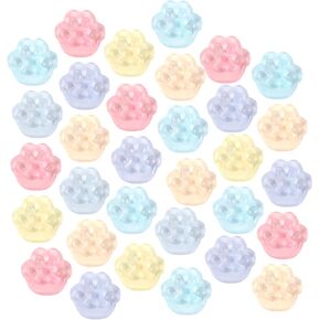 Mini Cat Paw Toy 40Pcs Cat Paw Silicone Squeeze Toy Cute Soft Squeeze Fidget Toys Cat Paw Squeeze Toys Cat Paw Sensory Toys Cat Paw Pinch Toy Cat Paw Toys for Kids Girls Adults Stress Relief