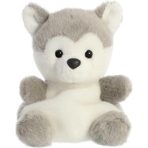 Aurora® Adorable Palm Pals™ Busky Husky™ Stuffed Animal - Pocket-Sized Play - Collectable Fun - Gray 5 Inches
