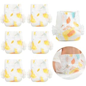 Reborn Baby Dolls Diaper 6 Pieces Duckling Diaper Fit 17-22 inch Newborn Reborn Baby Doll