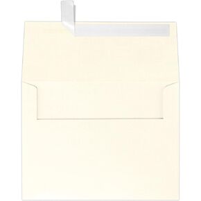 LUXPaper A6 Invitation Envelopes | Peel & Press | 4 3/4" x 6 1/2" | Champagne Metallic | 80lb. Text | 50 Qty