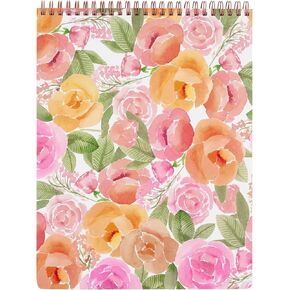 Steel Mill & Co Large Top Spiral Notebook College Ruled, 11" x 8.5" with Durable Hardcover and 160 Lined Pages, Full Posey